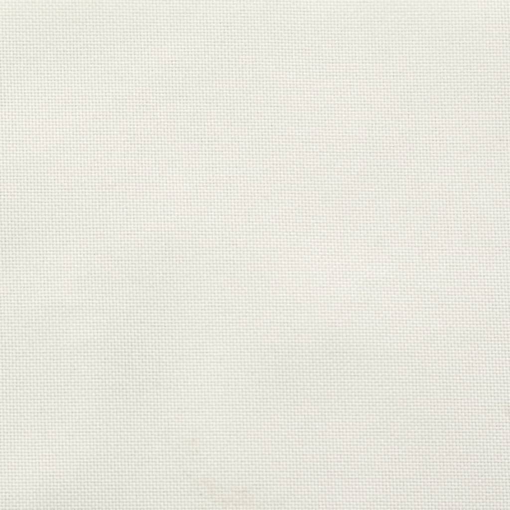 vidaXL Μαξιλάρια Καρέκλας με Πλάτη 4 τεμ. Κρεμ 120x50x4εκ. Ύφασμα