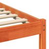 vidaXL Σκελετός Κρεβατιού Καφέ κεριού 150 x 200 cm Μασίφ ξύλο πεύκου