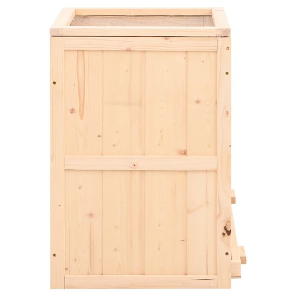 vidaXL Κλουβί Χάμστερ 81 x 40 x 60 εκ. από Μασίφ Ξύλο Ελάτης