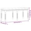 vidaXL Πάγκος Ροζ 110 x 40 x 49 εκ. Βελούδινος