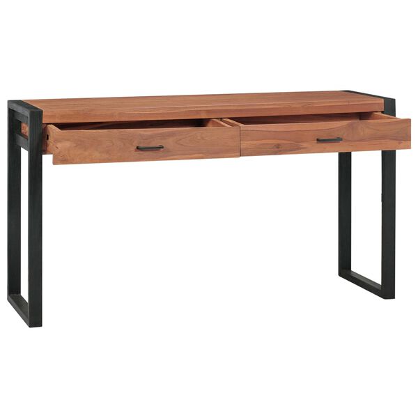vidaXL Γραφείο με 2 Συρτάρια 140 x 40 x 75 εκ. Ξύλο Teak