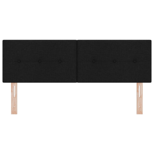 vidaXL Κεφαλάρι με κεφαλάρι Μαύρο 140 cm ύφασμα