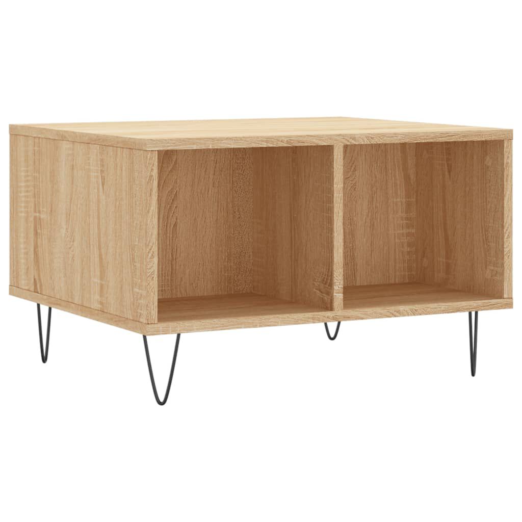 vidaXL Τραπεζάκι Σαλονιού Sonoma Δρυς 60x50x36,5εκ. Επεξεργασμένο Ξύλο