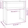 vidaXL Ζαρντινιέρα Λευκή 78x40x81 εκ. από Μασίφ Ξύλο Πεύκου
