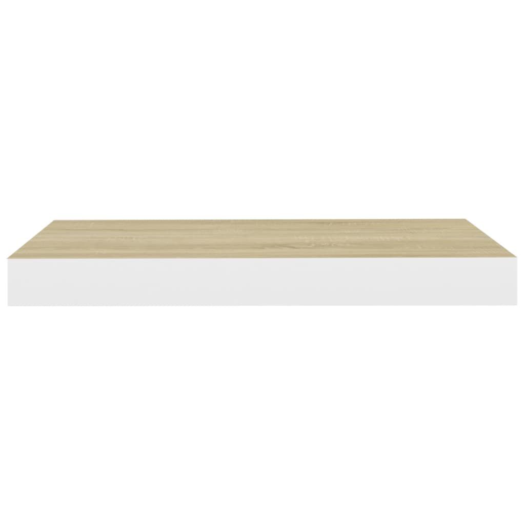 vidaXL Ράφι Τοίχου Δρυς/Άσπρο 40x23x3,8 εκ. MDF