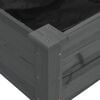 vidaXL Ζαρντινιέρα Υπερυψ. με Επένδυση Γκρι 240x60x25 εκ. Μασίφ Ελάτη