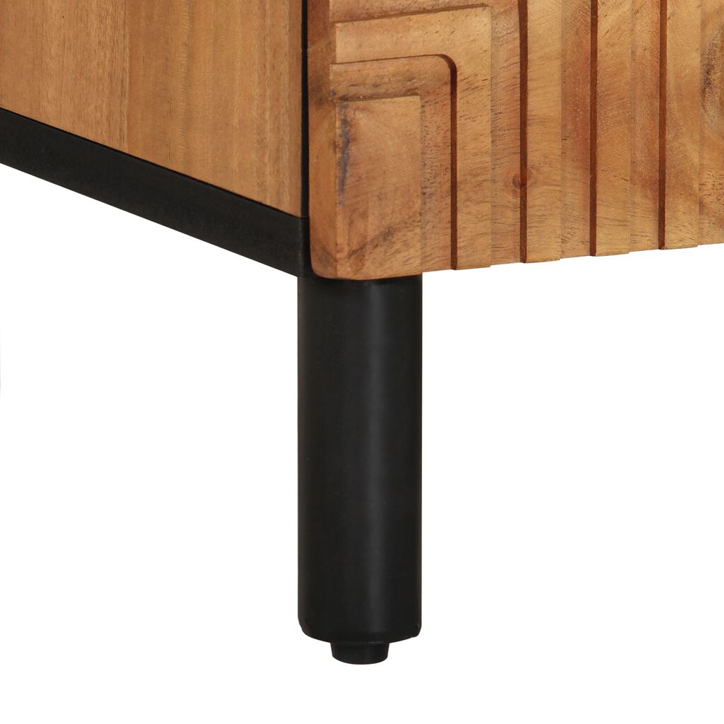 vidaXL Ντουλάπα τηλεόρασης 100x33,5x46 εκ. Μασίφ ξύλο ακακίας