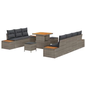 vidaXL &Sigma;&epsilon;&tau; &Kappa;&alpha;&nu;&alpha;&pi;έ &Kappa;ή&pi;&omicron;&upsilon; &mu;&epsilon; &mu;&alpha;&xi;&iota;&lambda;ά&rho;&iota; 10 pcs &Gamma;&kappa;&rho;&iota;
