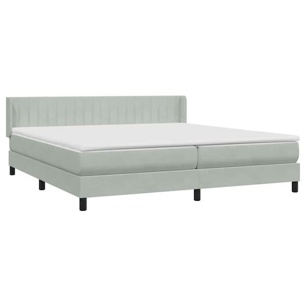 vidaXL &Kappa;&rho;&epsilon;&beta;ά&tau;&iota; Boxspring &mu;&epsilon; &Sigma;&tau;&rho;ώ&mu;&alpha; &Alpha;&nu;&omicron;&iota;&chi;&tau;ό &Gamma;&kappa;&rho;&iota; 180x210 &epsilon;&kappa;. &Beta;&epsilon;&lambda;&omicron;ύ&delta;&iota;&nu;&omicron;