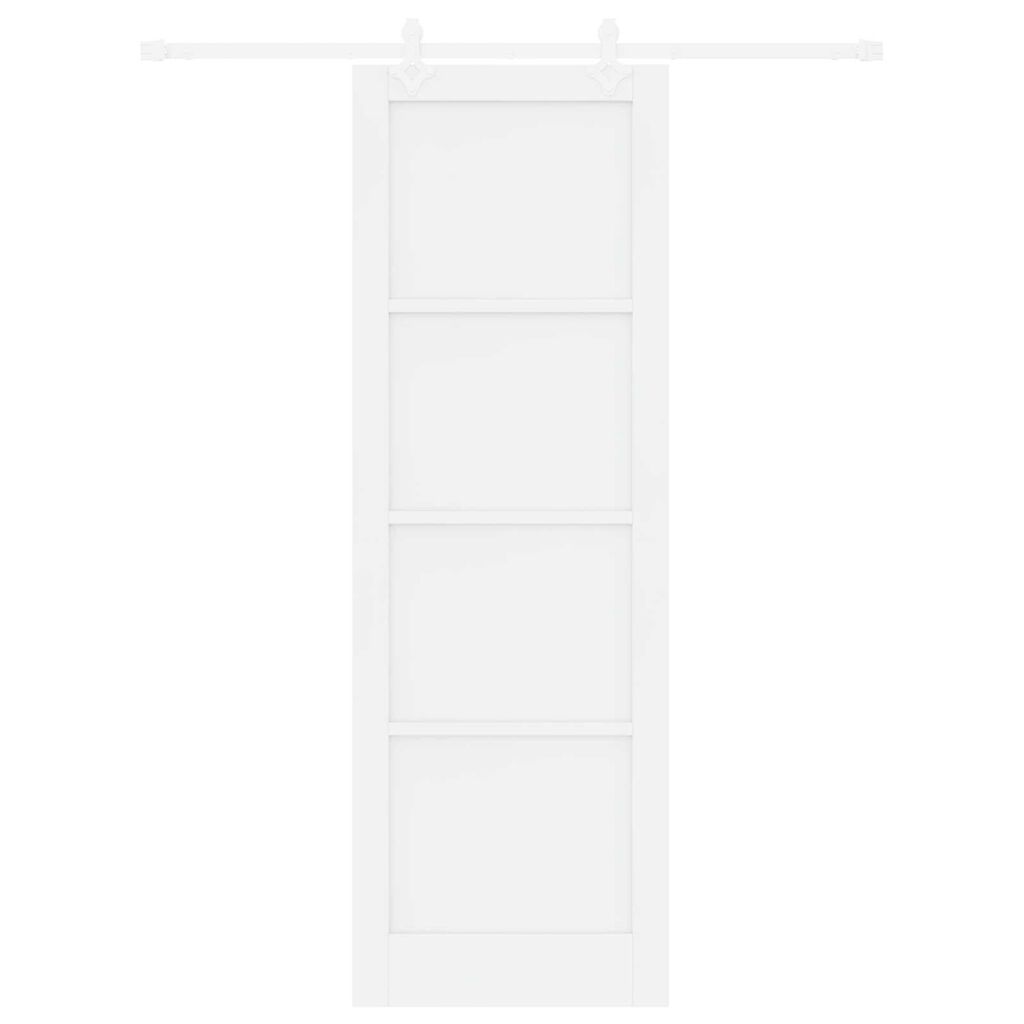 vidaXL Συρόμενη Πόρτα Λευκό 78 x 232 cm