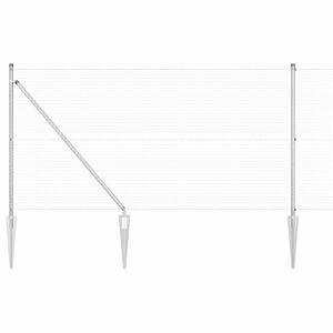 vidaXL &Sigma;&tau;ύ&lambda;&omicron;&sigmaf; &Pi;&epsilon;&rho;&iota;&phi;&rho;ά&xi;&epsilon;&omega;&nu; &Alpha;&sigma;&eta;&mu;ί 10 x 0,8 m (25 x 25 mm &pi;&lambda;έ&gamma;&mu;&alpha;) &Alpha;&tau;&sigma;ά&lambda;&iota;