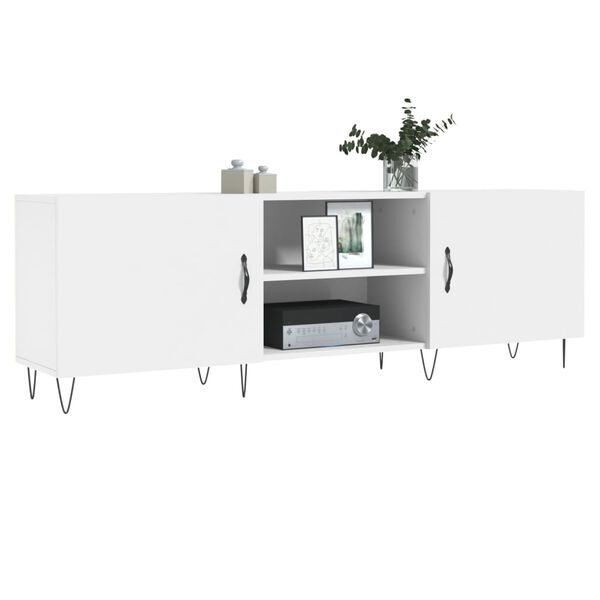vidaXL Έπιπλο Τηλεόρασης Λευκό 150x30x50 εκ. από Επεξεργασμένο Ξύλο