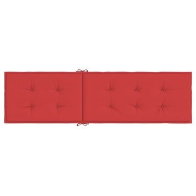 vidaXL Μαξιλάρι Σεζλόνγκ Κόκκινο (75+105) x 50 x 3 εκ.