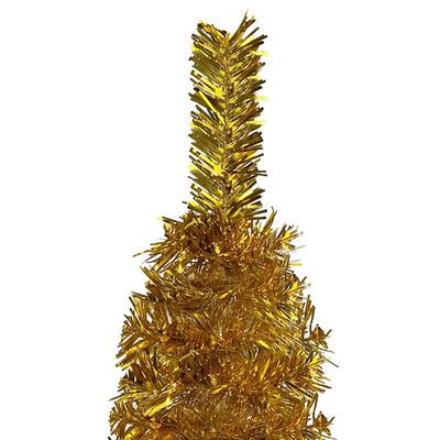 vidaXL Χριστουγεννιάτικο Δέντρο Slim Χρυσό 120 εκ.