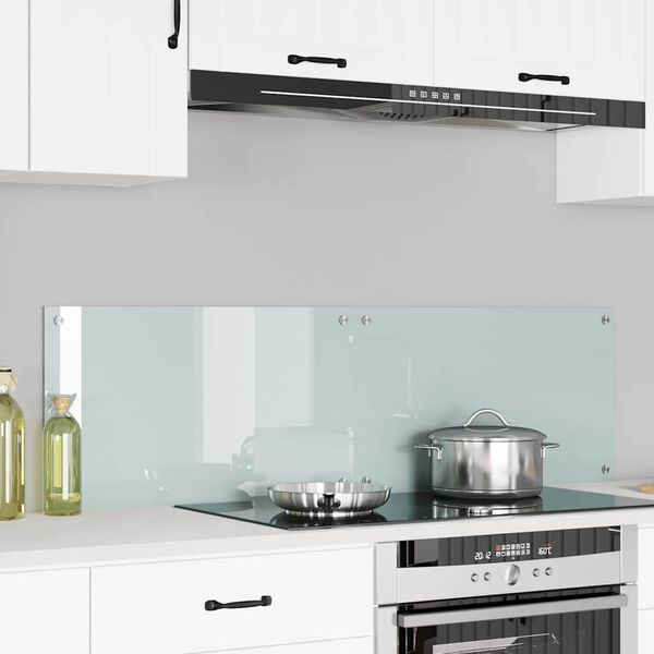 vidaXL Πίσω Πάνελ Κουζίνας 2 pcs Λευκό 70 x 40 cm σκληρυμένο γυαλί