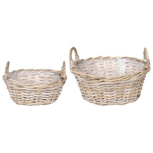 vidaXL &Kappa;&alpha;&lambda;ά&theta;&iota; &phi;&upsilon;&tau;ώ&nu; &mu;&epsilon; &alpha;&pi;&omicron;&theta;ή&kappa;&epsilon;&upsilon;&sigma;&eta; 2 pcs &Gamma;&kappa;&rho;&iota; &Rho;&alpha;&tau;ά&nu; Lacak