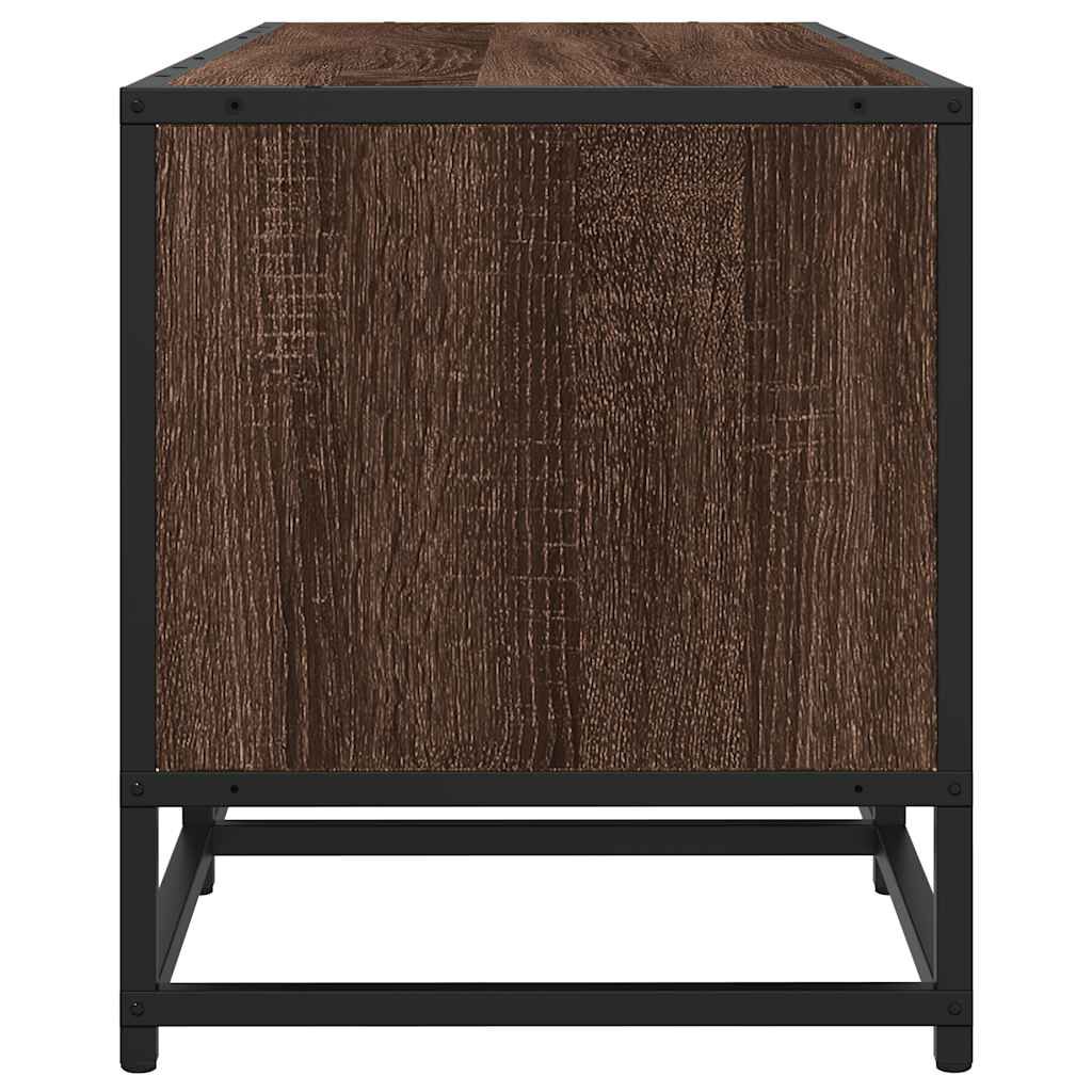 vidaXL Έπιπλο Τηλεόρασης Καφέ Δρυς 210x35x41 εκ. Επεξεργασμένο Ξύλο