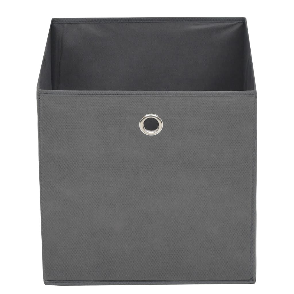vidaXL Κουτιά Αποθήκευσης 4 τεμ. Γκρι 32x32x32 εκ. Ύφασμα Non-woven