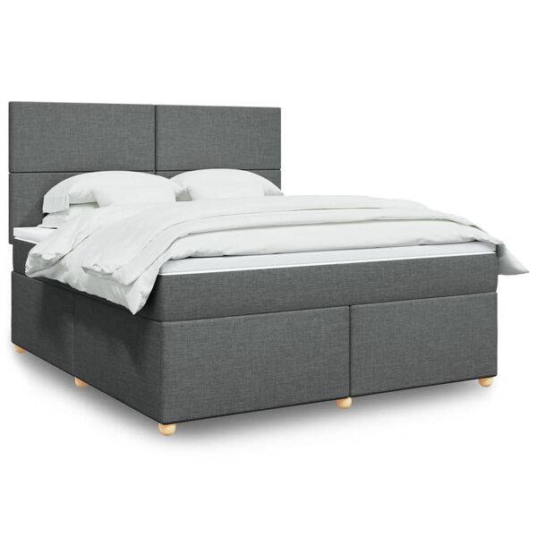 vidaXL &Kappa;&rho;&epsilon;&beta;ά&tau;&iota; Boxspring &mu;&epsilon; &Sigma;&tau;&rho;ώ&mu;&alpha; &Sigma;&kappa;&omicron;ύ&rho;&omicron; &Gamma;&kappa;&rho;&iota; 180x200 &epsilon;&kappa; &Upsilon;&phi;&alpha;&sigma;&mu;ά&tau;&iota;&nu;