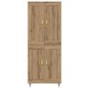 vidaXL Highboard Artisan Oak 69,5 x 34 x 90 &epsilon;&kappa;. &Epsilon;&pi;&epsilon;&xi;&epsilon;&rho;&gamma;&alpha;&sigma;&mu;έ&nu;&omicron; &xi;ύ&lambda;&omicron;