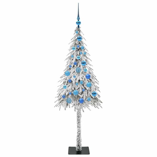 vidaXL Χριστουγεννιάτικο Δέντρο με 150 LED Λευκό 150 cm ΠΕ και Ατσάλι