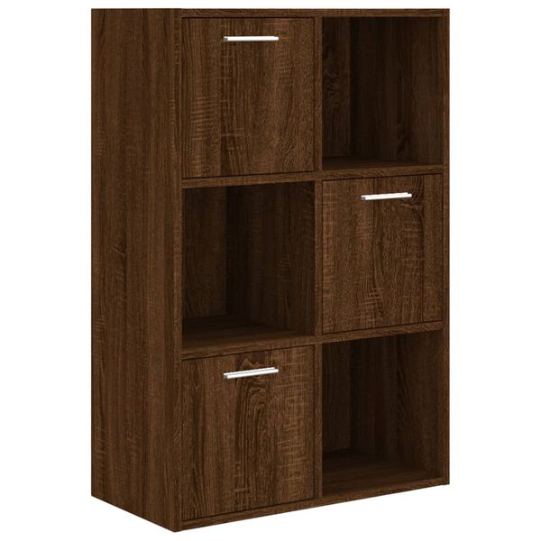 vidaXL Ντουλάπι Αποθήκευσης Καφέ Δρυς 60 x 29,5 x 90 εκ.