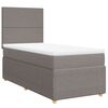 vidaXL &Kappa;&rho;&epsilon;&beta;ά&tau;&iota; Boxspring &mu;&epsilon; &Sigma;&tau;&rho;ώ&mu;&alpha; Taupe 90x200 &epsilon;&kappa;. &Upsilon;&phi;&alpha;&sigma;&mu;ά&tau;&iota;&nu;&omicron;