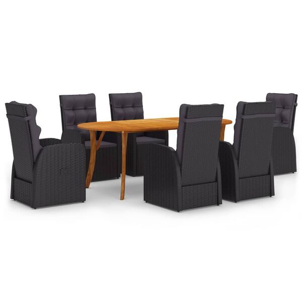 vidaXL &Sigma;&epsilon;&tau; &Tau;&rho;&alpha;&pi;&epsilon;&zeta;&alpha;&rho;ί&alpha;&sigmaf; &Kappa;ή&pi;&omicron;&upsilon; 7 &Tau;&epsilon;&mu;&alpha;&chi;ί&omega;&nu; &Mu;&alpha;ύ&rho;&omicron;