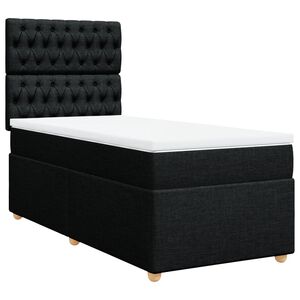 vidaXL &Kappa;&rho;&epsilon;&beta;ά&tau;&iota; Boxspring &mu;&epsilon; &Sigma;&tau;&rho;ώ&mu;&alpha; &Mu;&alpha;ύ&rho;&omicron; 80 x 200 &epsilon;&kappa;. &Upsilon;&phi;&alpha;&sigma;&mu;ά&tau;&iota;&nu;&omicron;