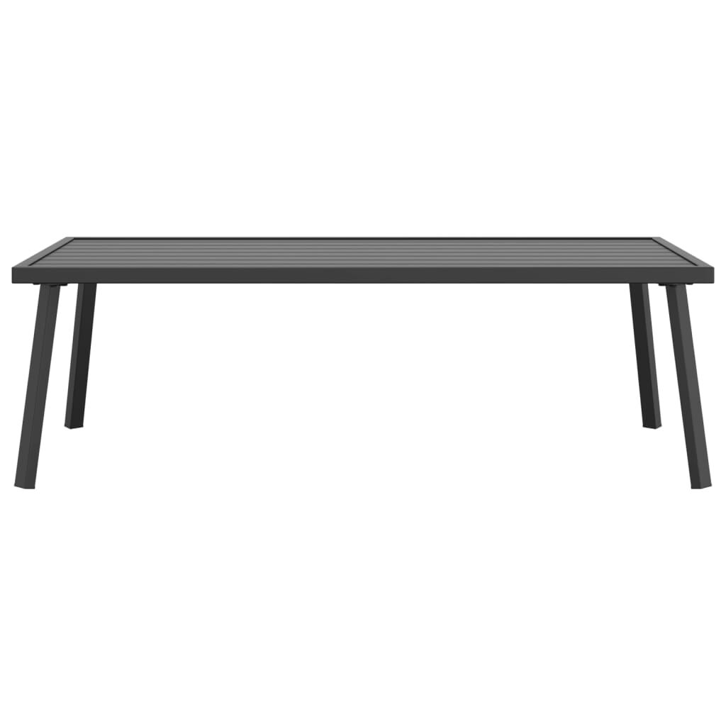 vidaXL Τραπεζάκι Κήπου Ανθρακί 110 x 55 x 35 εκ. από Ατσάλι