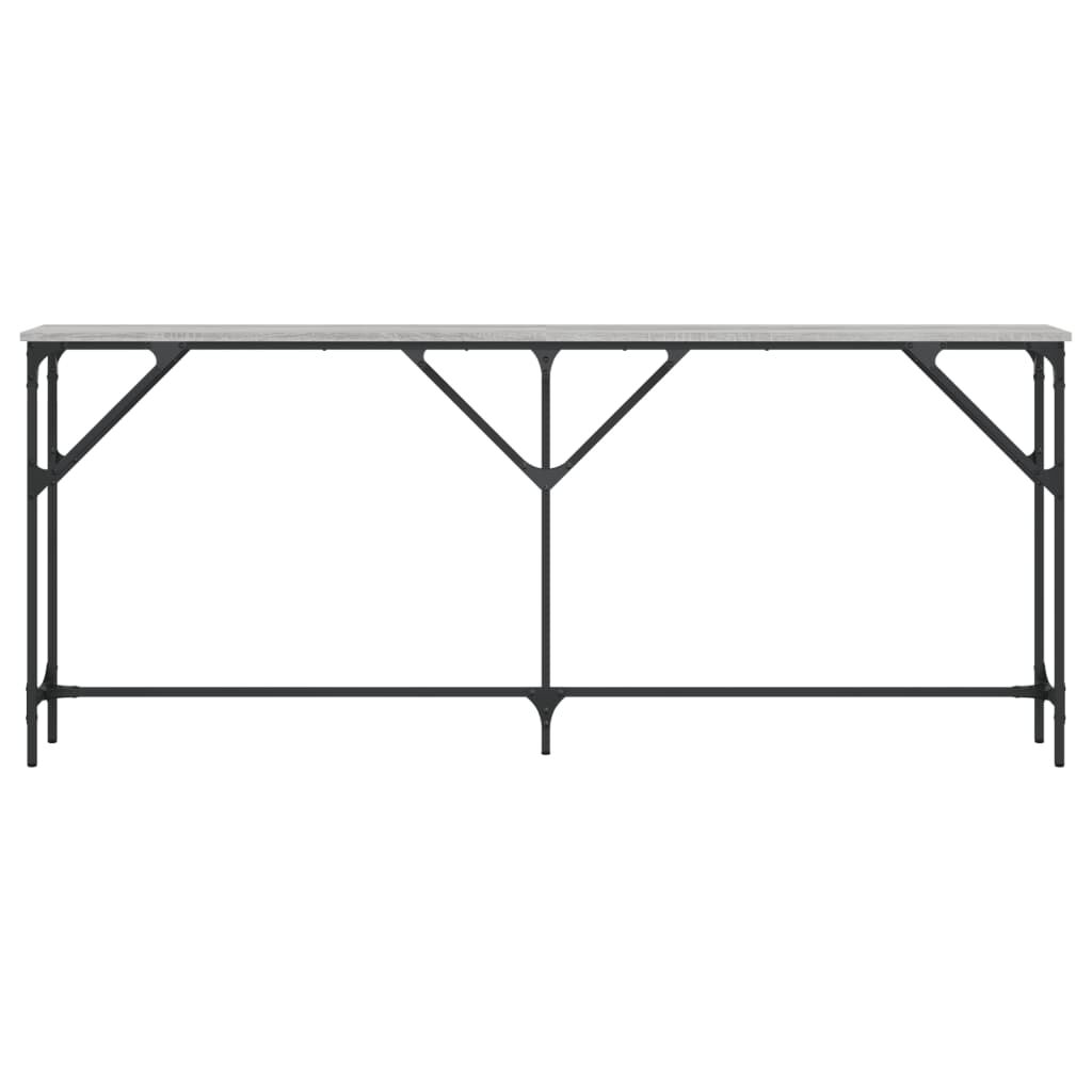 vidaXL Τραπέζι Κονσόλα Γκρι Sonoma 180x23x75 εκ. Επεξεργασμένο Ξύλο
