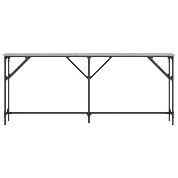 vidaXL Τραπέζι Κονσόλα Γκρι Sonoma 180x23x75 εκ. Επεξεργασμένο Ξύλο