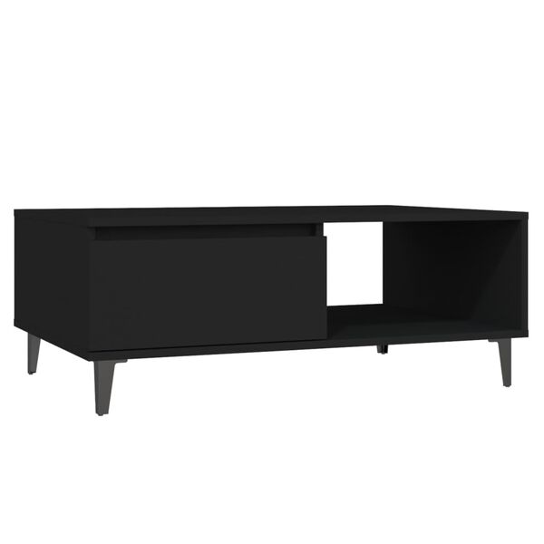 vidaXL Τραπεζάκι Σαλονιού Μαύρο 90 x 60 x 35 εκ. από Μοριοσανίδα