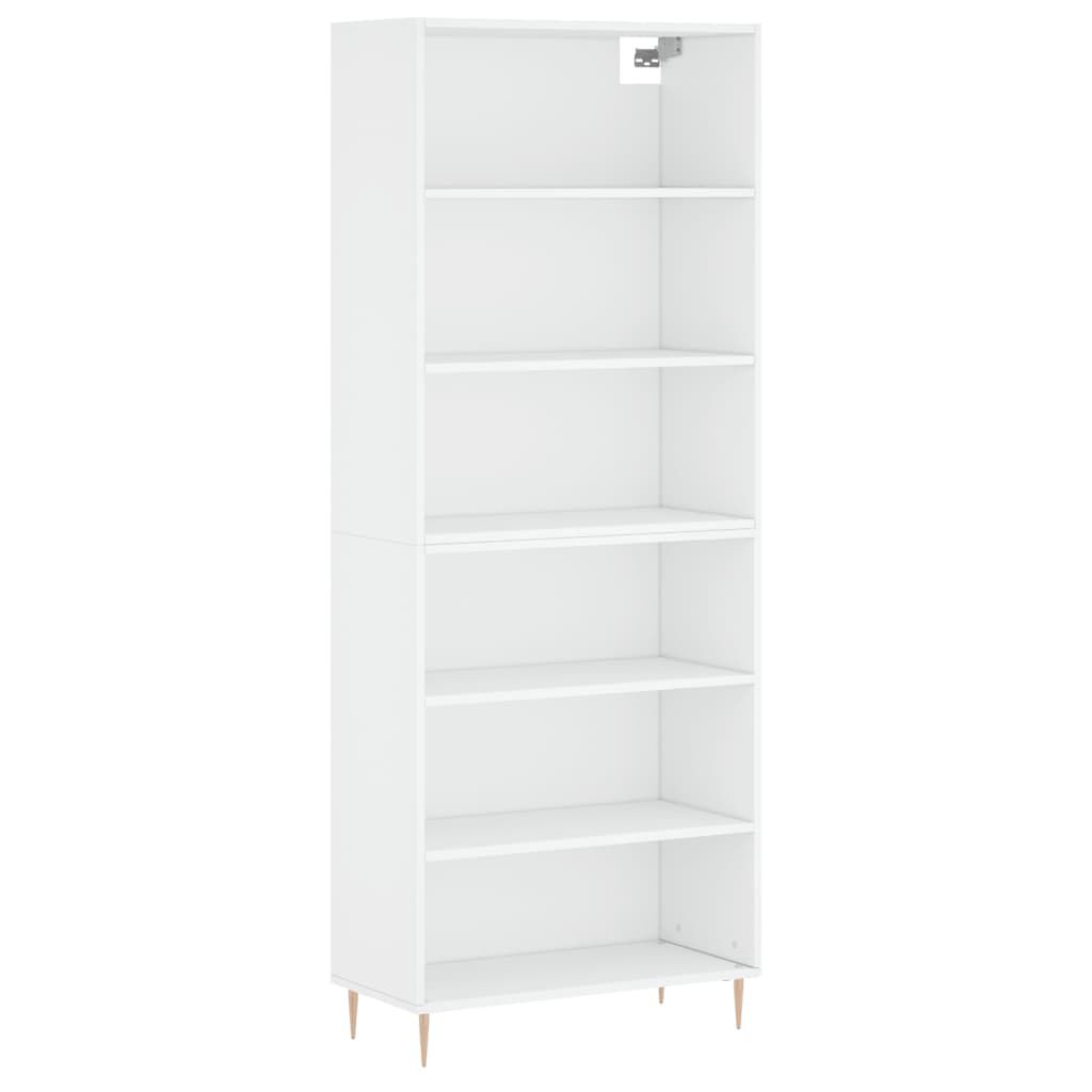vidaXL Ντουλάπι Λευκό 69,5x32,5x180 εκ. Επεξεργασμένο Ξύλο