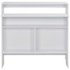 vidaXL Τραπέζι Μπαρ με 2 Επιφάνειες Λευκό 130 x 40 x 120 εκ.