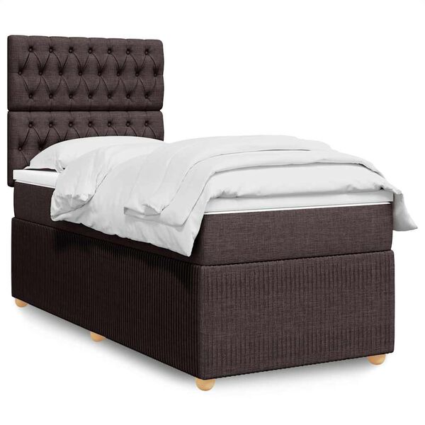 vidaXL &Kappa;&rho;&epsilon;&beta;ά&tau;&iota; Boxspring &mu;&epsilon; &Sigma;&tau;&rho;ώ&mu;&alpha; &Sigma;&kappa;&omicron;ύ&rho;&omicron; &Kappa;&alpha;&phi;έ 90x200 &epsilon;&kappa;. &Upsilon;&phi;&alpha;&sigma;&mu;ά&tau;&iota;&nu;&omicron;