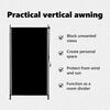 vidaXL Στόρι Σκίασης Ρόλερ Εξωτερικού Χώρου Ανθρακί 120 x 270 εκ.