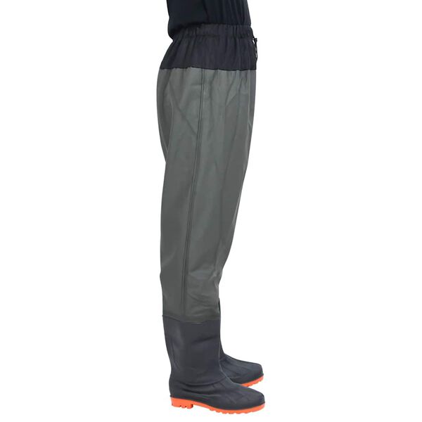 vidaXL Waist Waders με μπότες σκούρο πράσινο μέγεθος 38