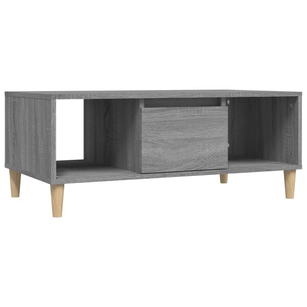 vidaXL Τραπεζάκι Σαλονιού Γκρι Sonoma 90x50x36,5εκ. Επεξεργασμένο Ξύλο