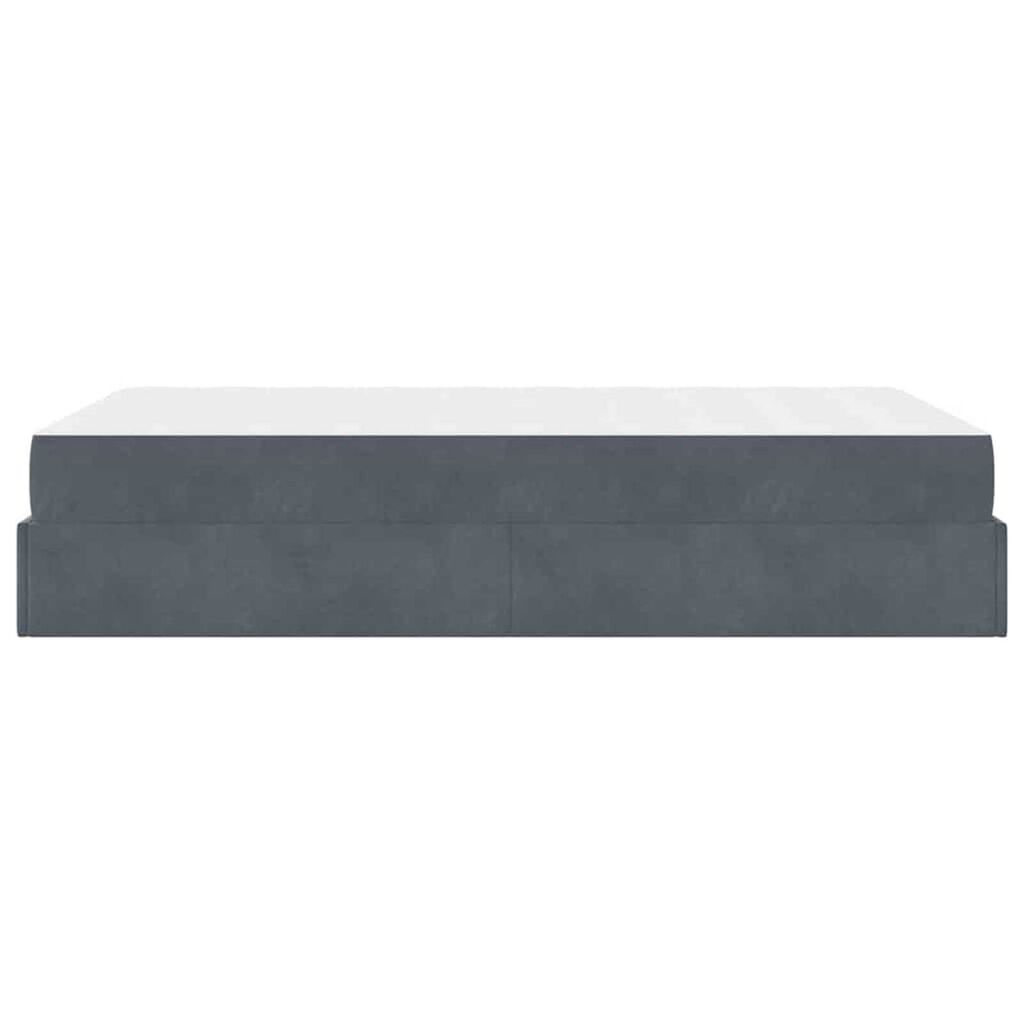 vidaXL Σκελετός Κρεβατιού Σκούρο γκρι 120 x 190 cm Βελούδο