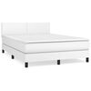 vidaXL &Kappa;&rho;&epsilon;&beta;ά&tau;&iota; Boxspring &mu;&epsilon; &Sigma;&tau;&rho;ώ&mu;&alpha; &Lambda;&epsilon;&upsilon;&kappa;ό 140x200&epsilon;&kappa;.&alpha;&pi;ό &Sigma;&upsilon;&nu;&theta;&epsilon;&tau;&iota;&kappa;ό &Delta;έ&rho;&mu;&alpha;