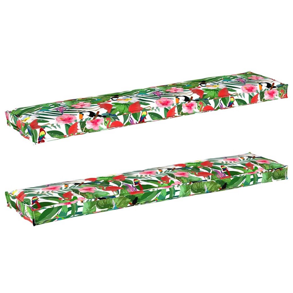 vidaXL Σετ Μαξιλαριών Πάγου 2 pcs Τροπική ζούγκλα 180 x 40 x 8 εκ.
