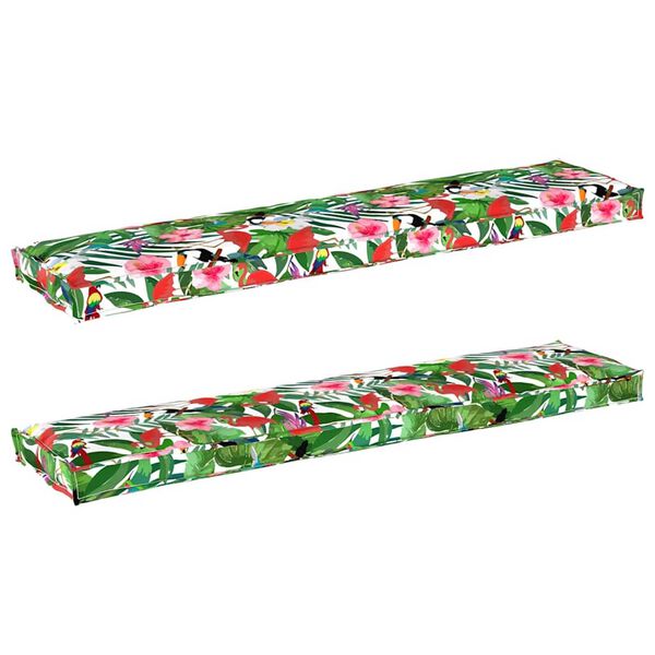 vidaXL Σετ Μαξιλαριών Πάγου 2 pcs Τροπική ζούγκλα 180 x 40 x 8 εκ.