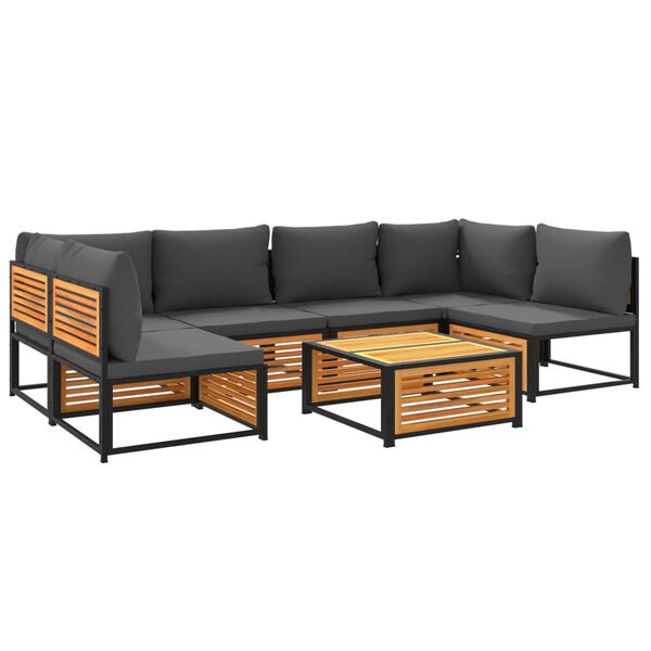 vidaXL &Sigma;&alpha;&lambda;ό&nu;&iota; &Kappa;ή&pi;&omicron;&upsilon; &Sigma;&epsilon;&tau; 7 &Tau;&epsilon;&mu;&alpha;&chi;ί&omega;&nu; &alpha;&pi;ό &Mu;&alpha;&sigma;ί&phi; &Xi;ύ&lambda;&omicron; &Alpha;&kappa;&alpha;&kappa;ί&alpha;&sigmaf; &mu;&epsilon; &Mu;&alpha;&xi;&iota;&lambda;ά&rho;&iota;&alpha;