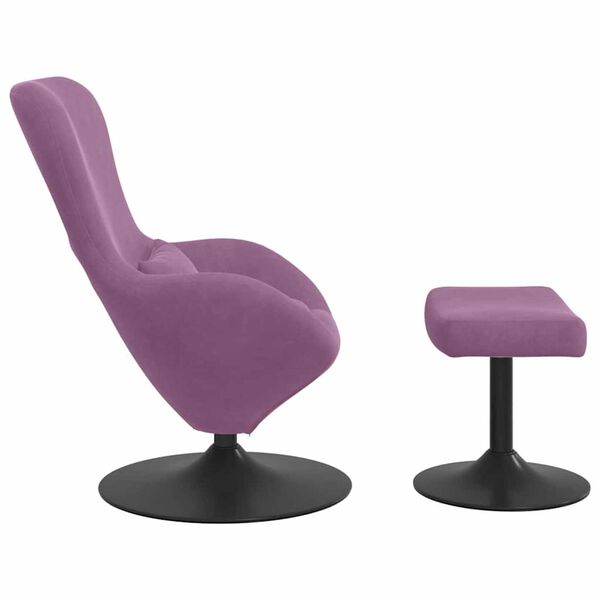vidaXL Κάθισμα-αυγό 2 pcs Μοβ 63 x 73 x 90 εκ Βελούδο