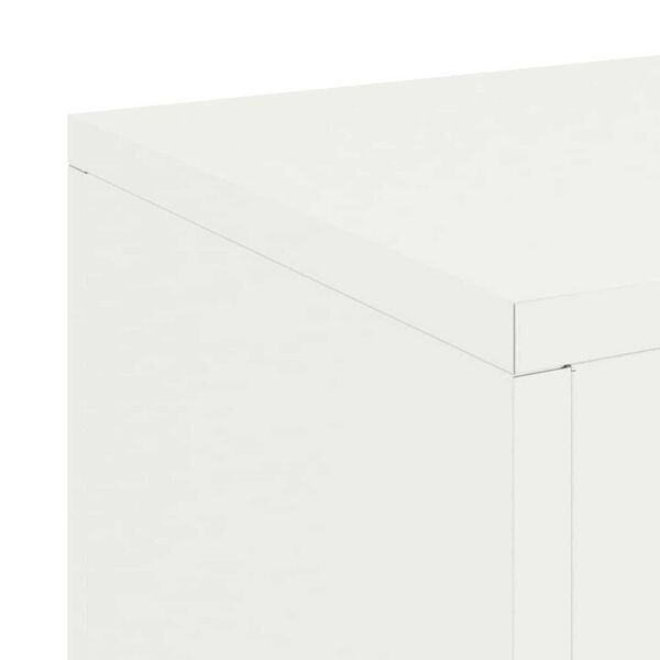 vidaXL Στήριξη φυτών 2 pcs Λευκό 24 x 24 x 75 εκ. Ατσάλι