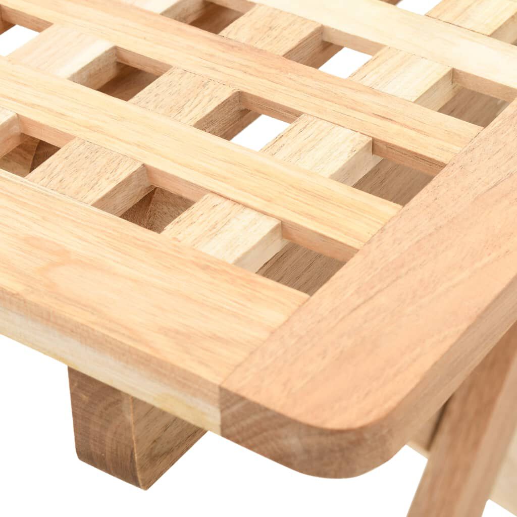 vidaXL Τραπέζι Βοηθητικό Πτυσσόμενο 50x50x49 εκ. Μασίφ Ξύλο Καρυδιάς