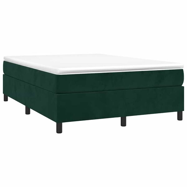 vidaXL &Kappa;&rho;&epsilon;&beta;ά&tau;&iota; Boxspring &mu;&epsilon; &Sigma;&tau;&rho;ώ&mu;&alpha; &Sigma;&kappa;&omicron;ύ&rho;&omicron; &Pi;&rho;ά&sigma;&iota;&nu;&omicron; 140x190&epsilon;&kappa;. &Beta;&epsilon;&lambda;&omicron;ύ&delta;&iota;&nu;&omicron;