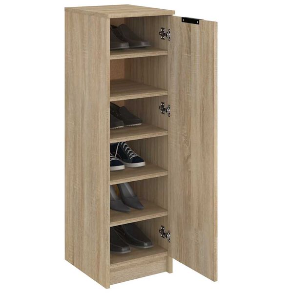 vidaXL Παπουτσοθήκη Sonoma Δρυς 30x35x100 εκ. από Επεξεργασμένο Ξύλο