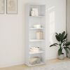 vidaXL Βιβλιοθήκη Λευκή 60x30x189 εκ. από Επεξεργασμένο Ξύλο
